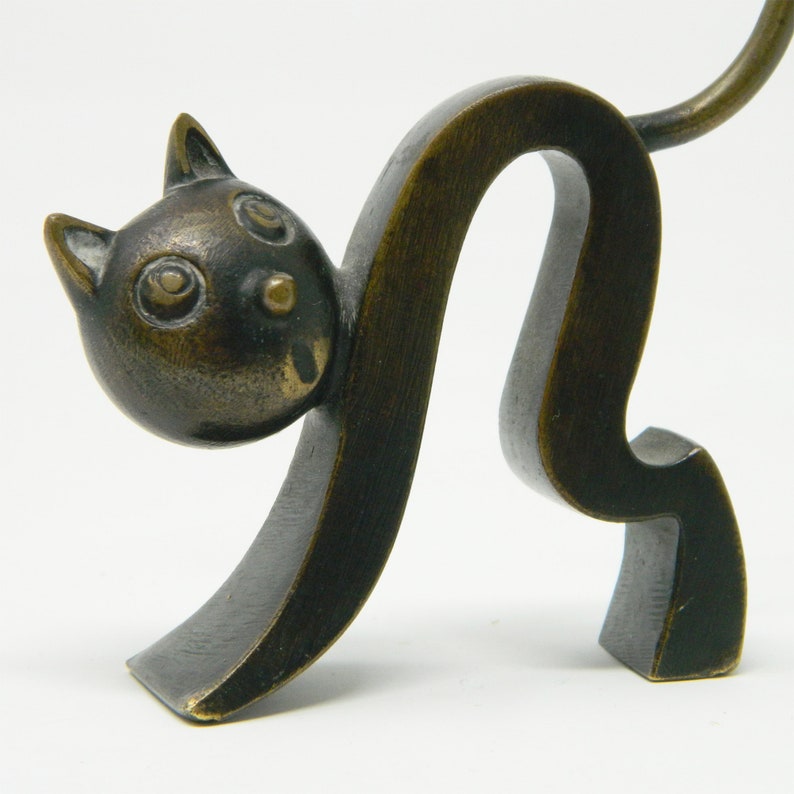 Richard Rohac Cat Richard Rohac Vienna - Cat Pretzel Holder Made of Bronze - Etsy