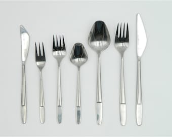 Cutlery set for six persons by Amboss Austria Model 2070 design by Helmut Alder consisting of 46 pieces