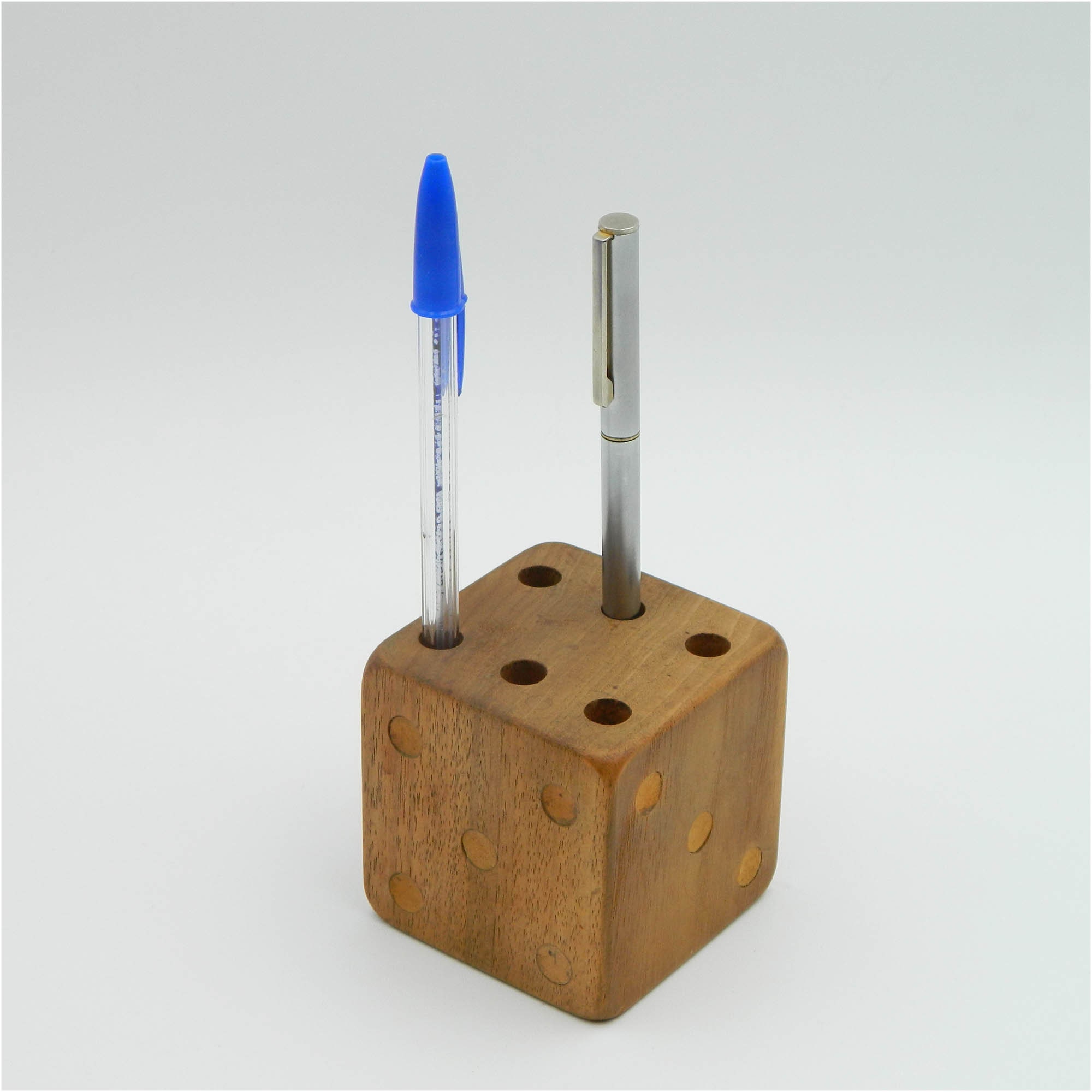 Scandinavian Wooden Cube Pen Holder From the 1960s - Etsy