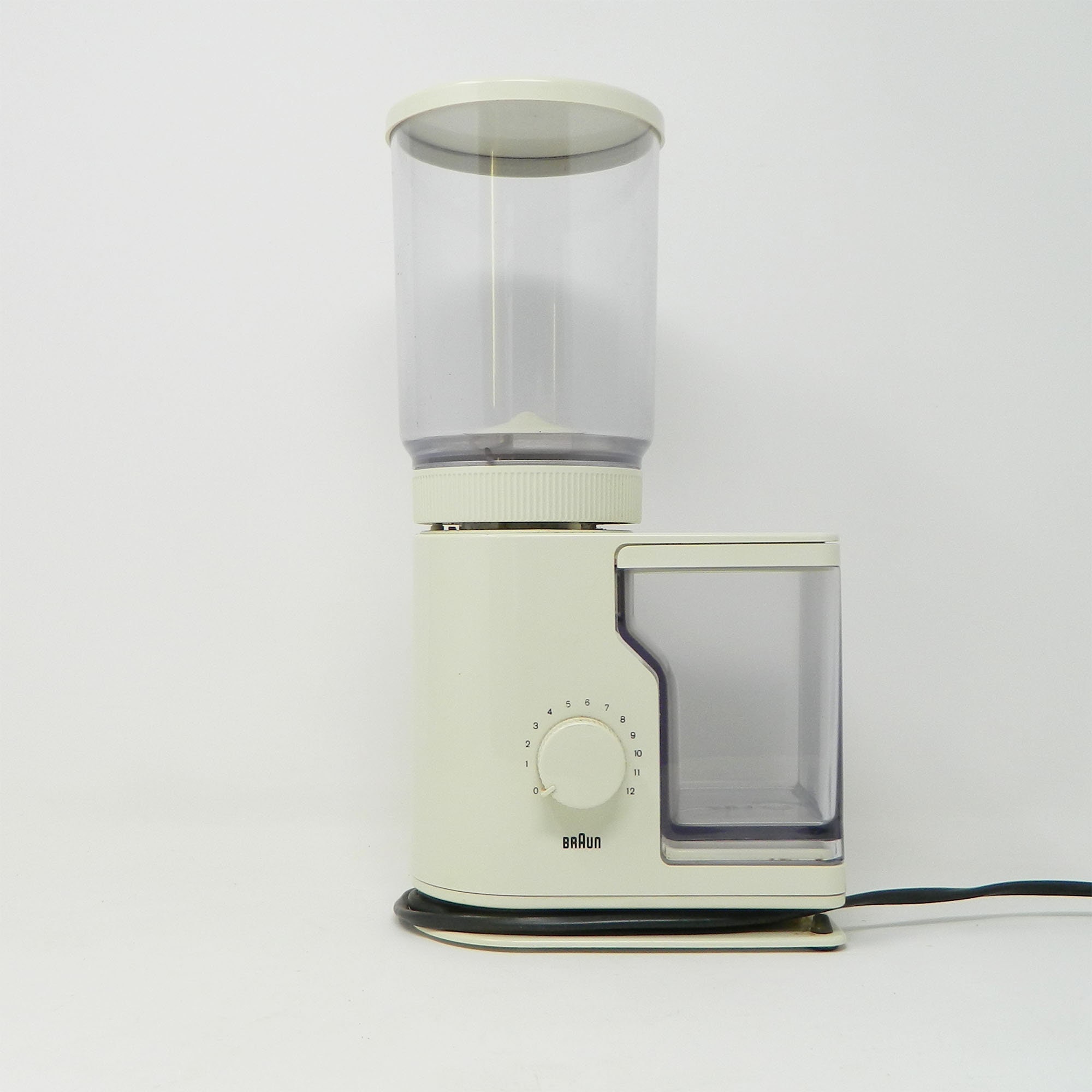 White Vintage Coffee Grinder KMM20 Designed by Dietrich Lubs for