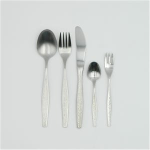 Cutlery for 6 people with large cutlery made of stainless steel by Berndorf Austria, model Flamenco