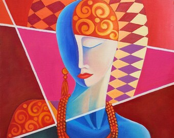 Kubismus Kunst Moderne Kunst Ölgemälde Abstrakte Kunst Fine Art Impressionismus Frau Kunst Arbeit Wohnzimmer Dekor Bunte Kunst Remake Сavallari Künstler