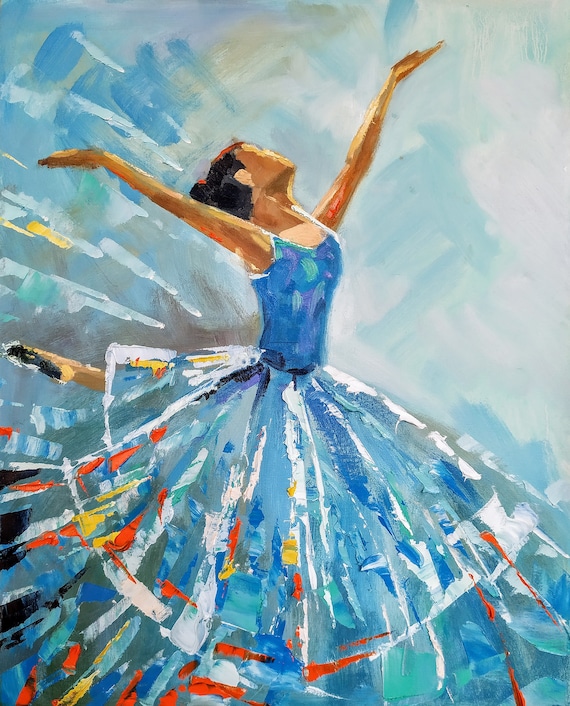 Ballet Dancer Painting Ballet Art Ballerina Wall Art Dancer Oil Painting On Canvas Ballerina fine art Dancer Ballet Art Ballerina Paintings