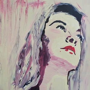 Woman Original Painting Bedroom Oil Paintings Women Modern Art Original Portrait Painting On Canvas Abstract Female Art Women Portrait
