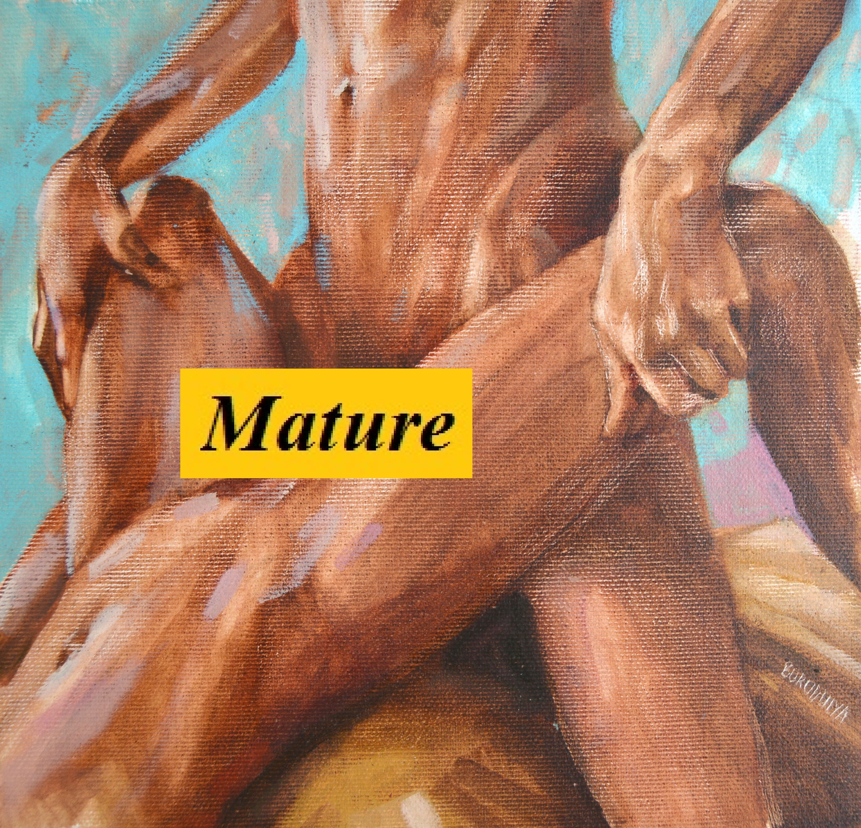 Mature Sex Wall Art Original Oil Painting Erotic Art Sex