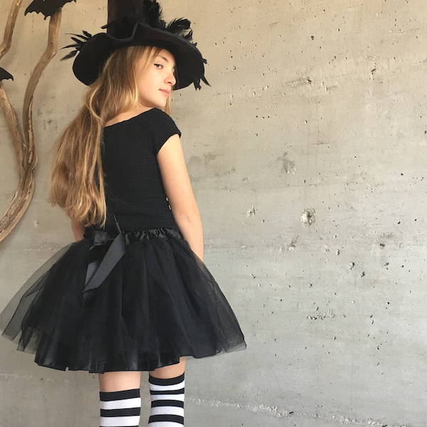 Tutu en tulle noir volume extra