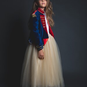 READY-TO-SHIP Tutu long tulle champagne, doublure satin image 9
