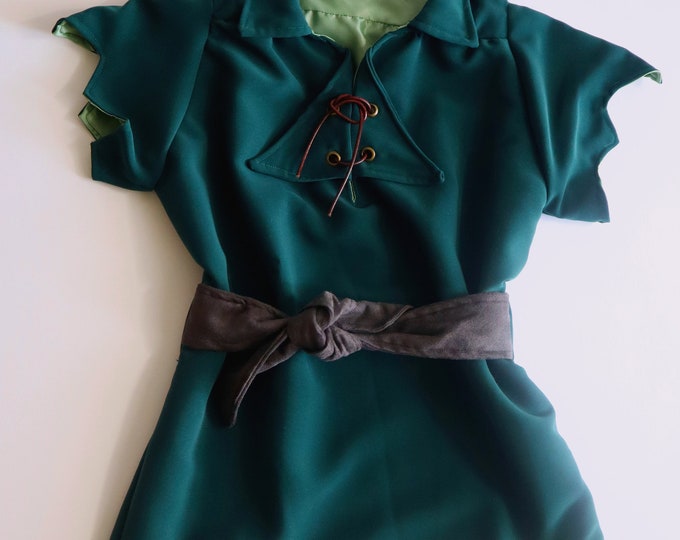 Peter Pan tunic, handmade