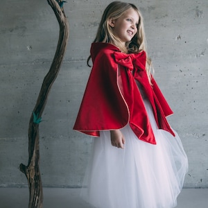 Little Red Riding Hood cape, disguise for kids made in France image 7