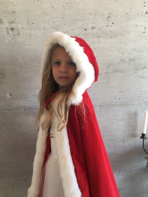 Cape Rouge Red Velvet Cape – Little Red Riding Hood Costume – Fairy ...