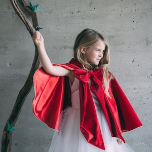 Little Red Riding Hood cape, disguise for kids made in France image 4