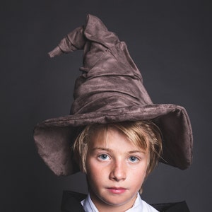 Wizard or Witch Hat in Faux Suede – Handmade – Magic School Cosplay