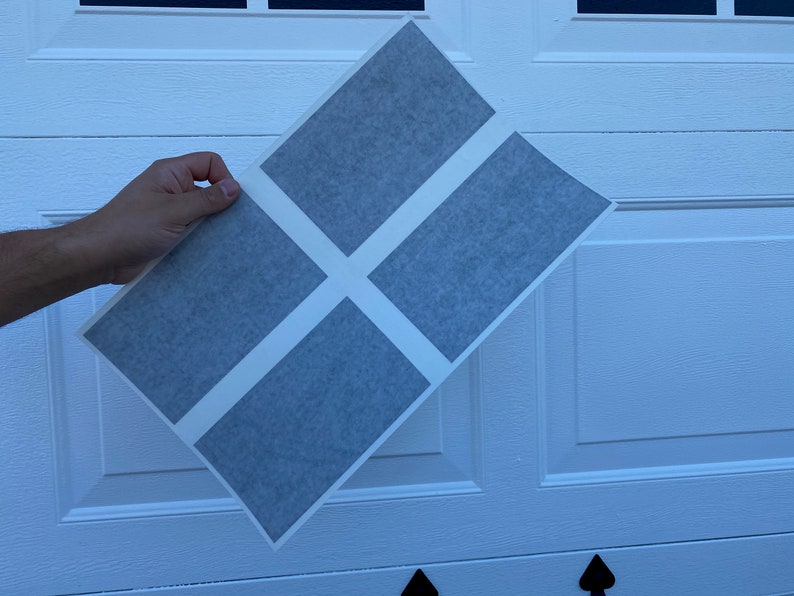 Garage Door Window Decals Garage Faux Window Decals Window Etsy