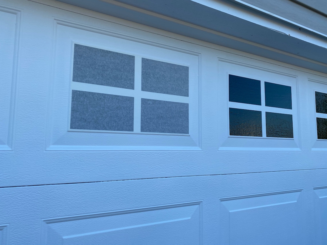 Garage Door Window Decals Garage Faux Window Decals Window Etsy