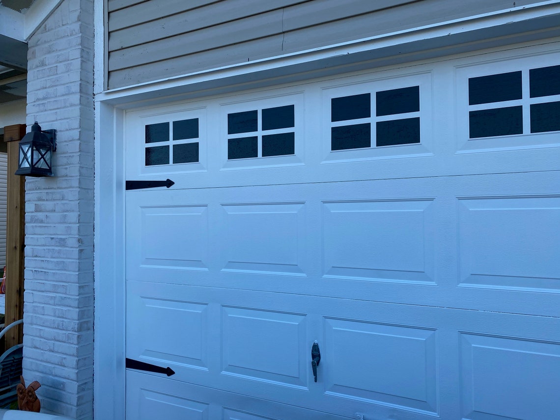 Garage Door Window Decals Garage Faux Window Decals Window Etsy