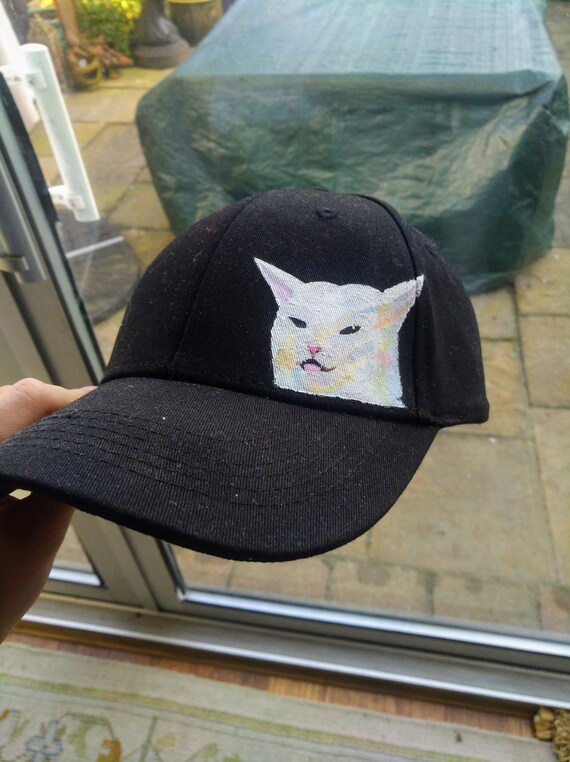 Table Cat Meme Cap Etsy