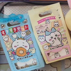 Chiikawa Cafe Memo Pad Set - 4er Pack | Japanischer Briefpapier | Kawaii Papierwaren | Niedliche Anime Notizblöcke | Geschenk für Chiikawa Fans