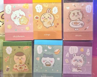 Kawaii Stationery, Chiikawa Mini Memo Pads Set: Japan Import