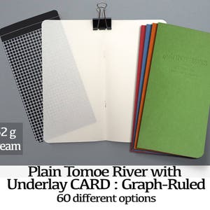 Tomoe River with Underlays 52gsm CREAM - Regular A5 Passport - Scrapbooking  - Watercolors