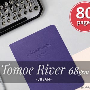 80 pagina's - Tomoe River Cream reisnotitieboek van 68 gsm - plakboek - vulpen - 10 maten