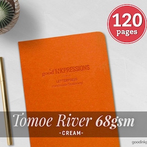120 sidor Tomoe River CREAM 68gsm - TN-insats – Reservoarpennpapper
