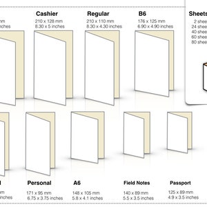 120 pages Cartouches Midori Tomoe River crème 68 g/m² Cahiers de notes et agendas Scrapbooking Stylo plume A5 B6 B6 Slim image 4