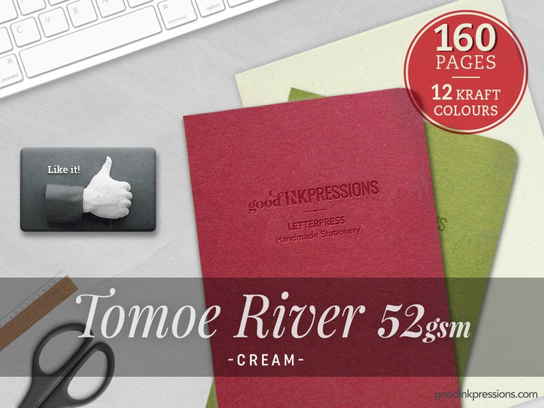 160 Pages Tomoe River Cream Midori Inserts Notebooks and Planners Scrapbooking Fountain Pen A5 Regulr Midori B6 image 1
