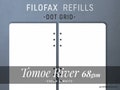 FILOFAX REFILLS 80 sheets - TOMOE River 68gsm - Cream & White - Fountain Pen Paper - B5- A5- Personal- Pocket product logo