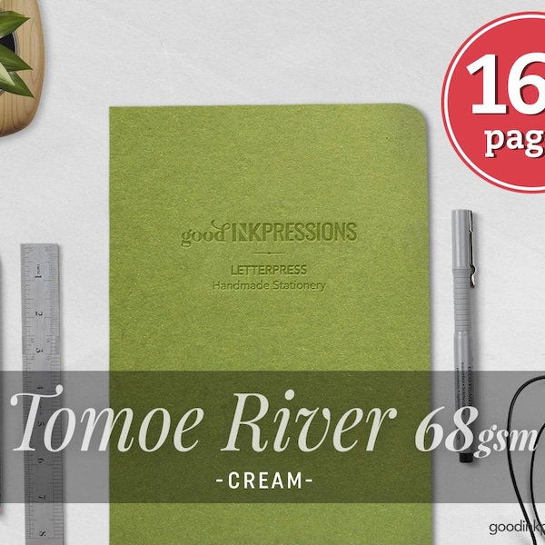 Tomoe River CREAM 68gsm, 160 pages, TN Notebook, Fountain Pen Paper