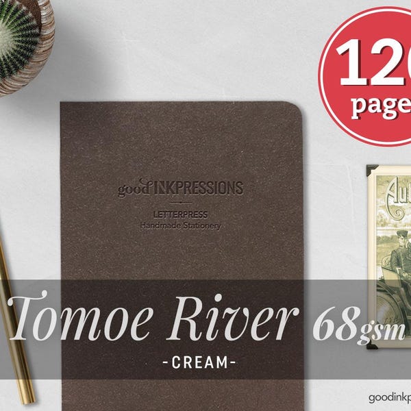 120 páginas - Tomoe River Cream 68 g/m² - Insertos TN - Cuadernos y agendas - Scrapbooking - Papel para pluma estilográfica -