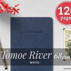 120 Pages- Tomoe River White 68gsm - TN Inserts - Notebooks and Planners - Scrap booking - Fountain Pen Paper - 10 sizes - 14 colours