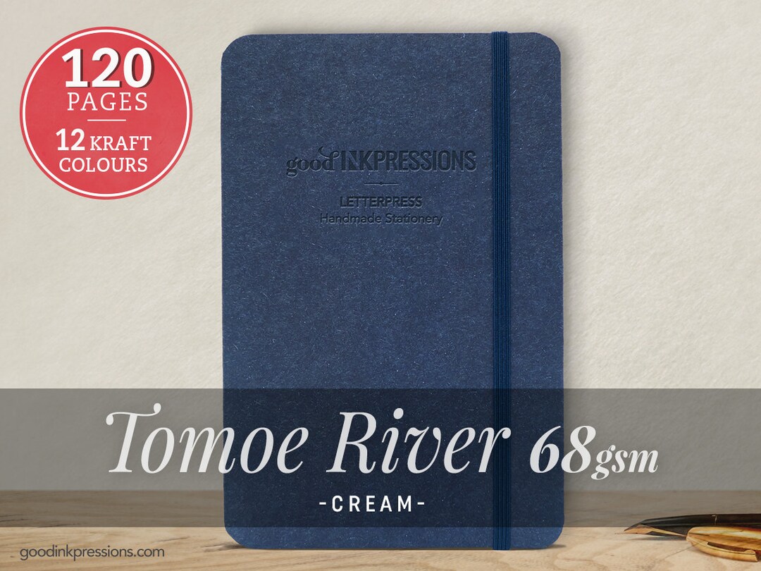 Tomoe River Sanzen Journal Notebook Handmade for Fountain Pen Ink