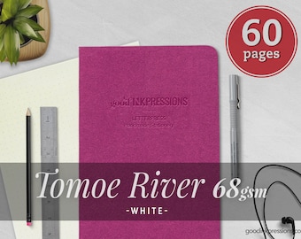 Tomoe River blanc 68 g/m², carnet de notes du voyageur - Papier pour stylo-plume - Normal Midori A5 large B6 mince personnel A6 Notes de terrain.