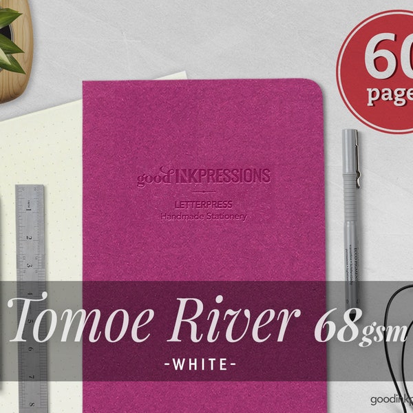 Tomoe River blanc 68 g/m², carnet de notes du voyageur - Papier pour stylo-plume - Normal Midori A5 large B6 mince personnel A6 Notes de terrain.