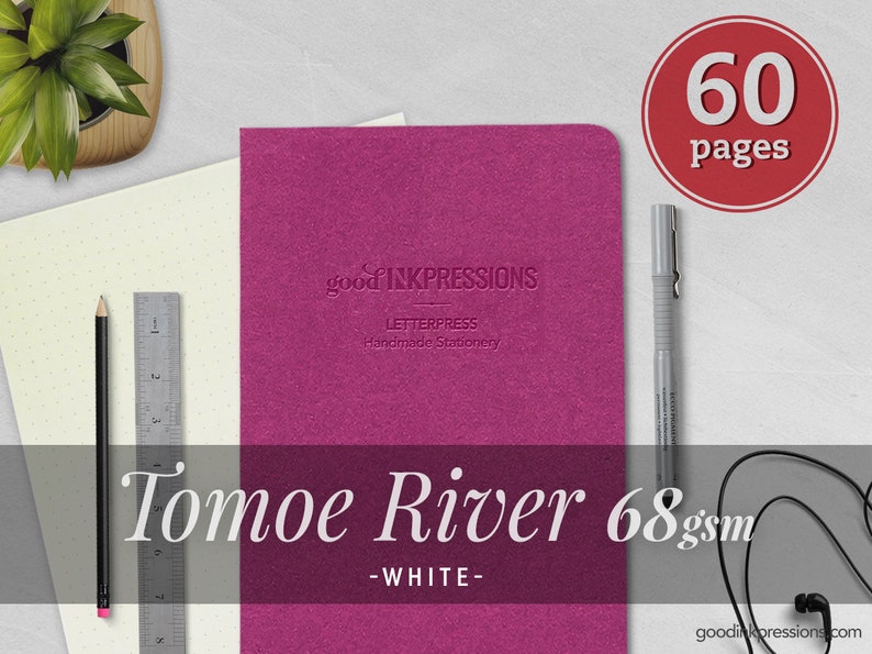 Tomoe River White 68gsm, Traveler's Notebook Fountain Pen Paper Regular Midori A5 Wide B6 Slim Personal A6 Field Notes . image 1