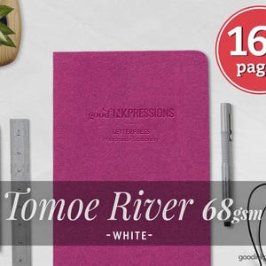 Tomoe River WIT 68 gsm, 160 pagina's, TN-notitieboekje, vulpenpapier