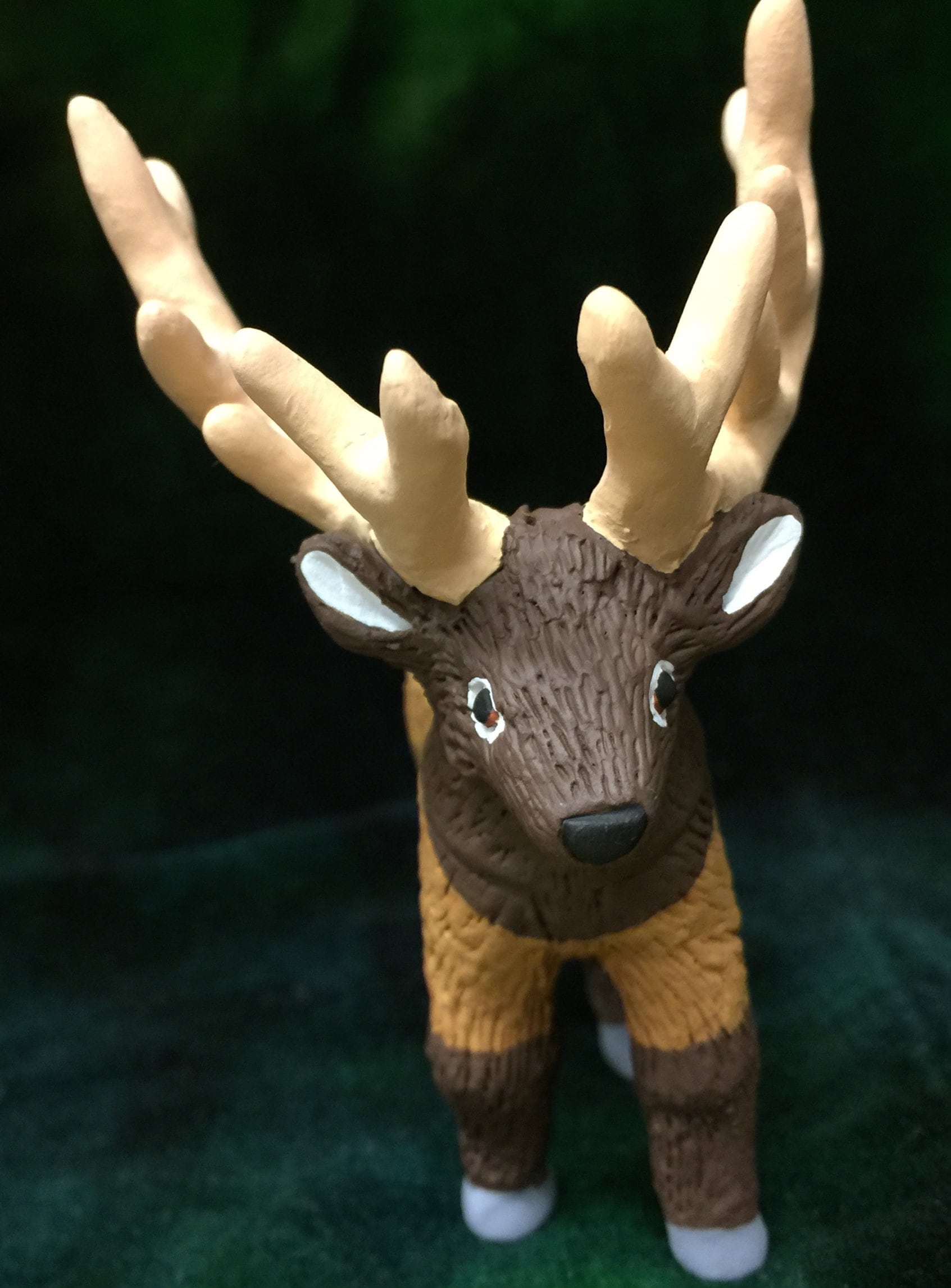 Clay figurine elk deer elk figurine deer figurine polymer Etsy