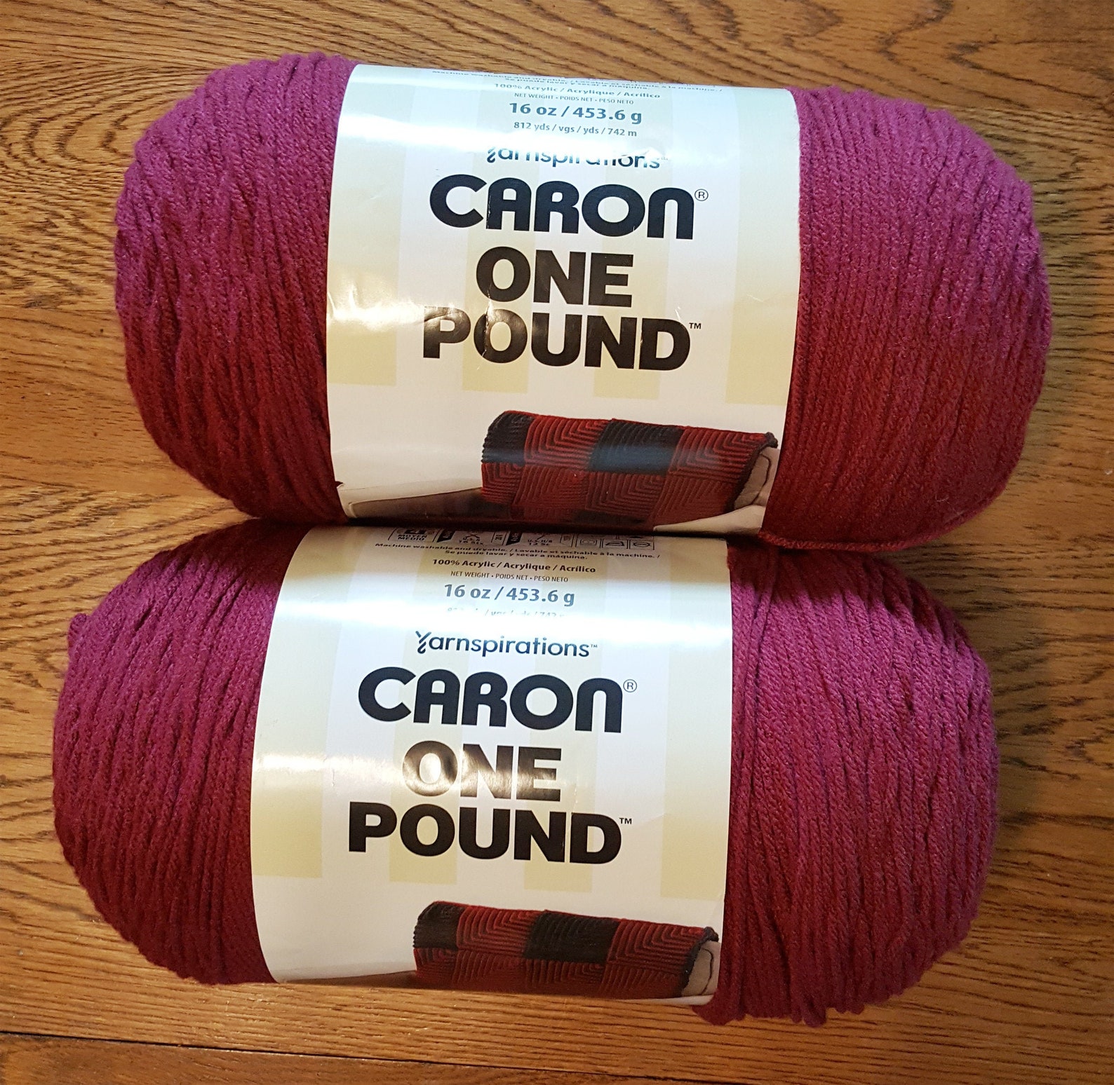 Caron One Pound 2 Skeins Yarn Yarnspirations Country Rose Etsy