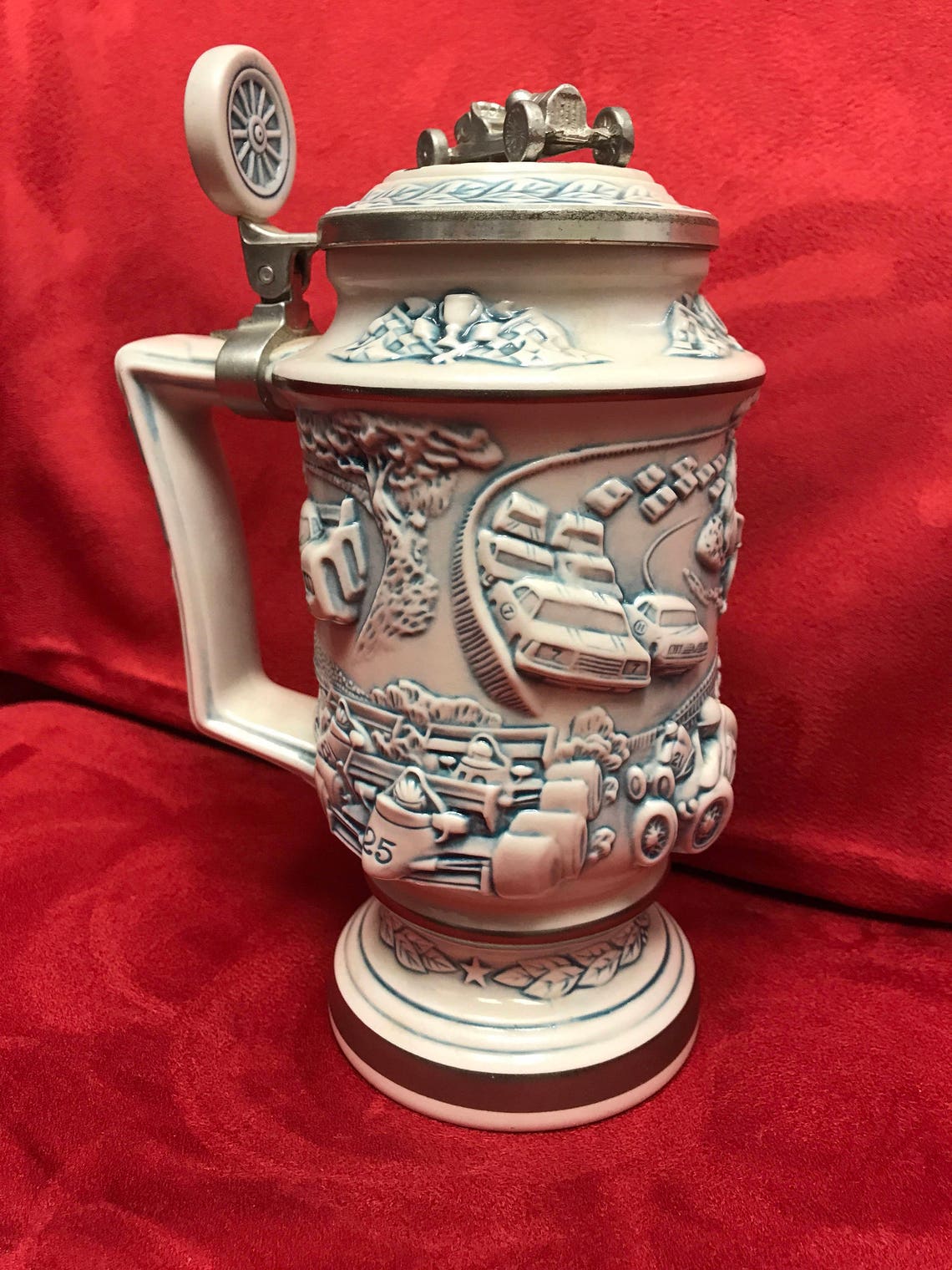 Avon Racing Car Beer Stein 1989 182021 Etsy