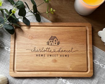 PRE ORDER || Engraved Wooden Chopping Board | New Home Gift | Serving Board | Personalised Gift | Couples Gift | Housewarming | home gift