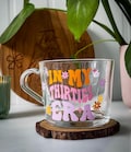 In My Thirties Era Retro Floral Glass Mug | 30th Birthday Gift, Gifts For Her | Birthday gift | eras | 30th Birthday Present | Coffee Tea|