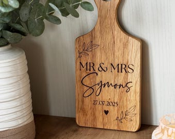 Mr & Mrs Chopping Board | Personalised Engraved wedding gift | Custom Engraved | Serving Board | New home gift | Newlyweds | Rustic Gifts