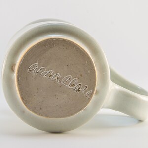 Handmade Porcelain White Crinkled Coffee Mug image 5