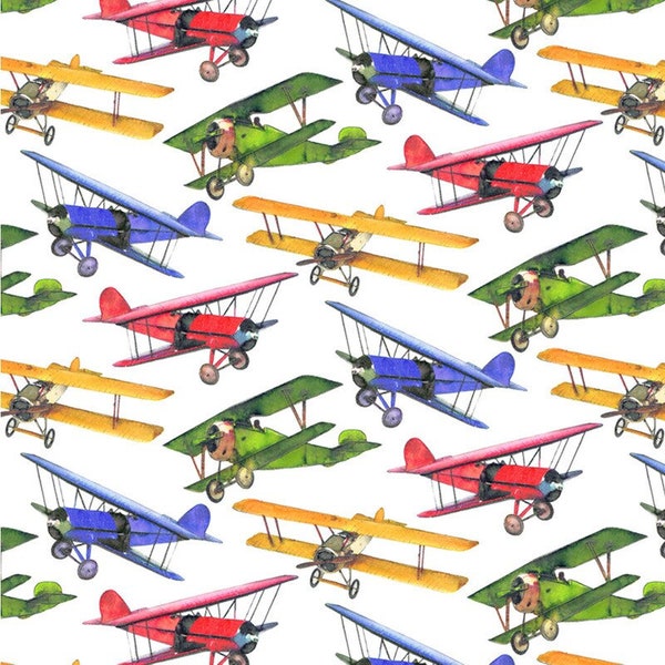 Airplanes Biplanes Ceramic Decal, Glass Fusing Decal, Waterslide Decal, Ceramic Transfer