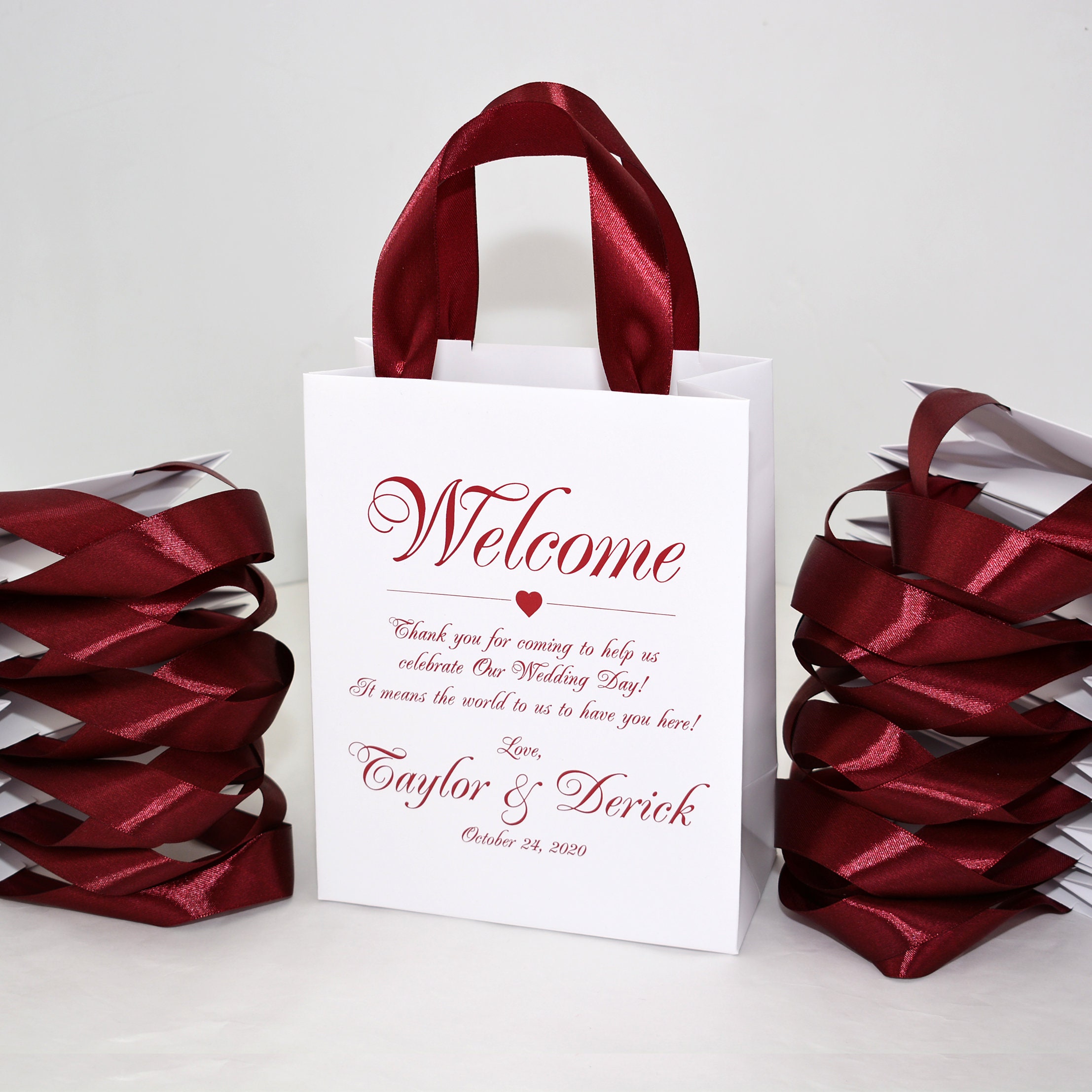 Maroon gift bags hotsell