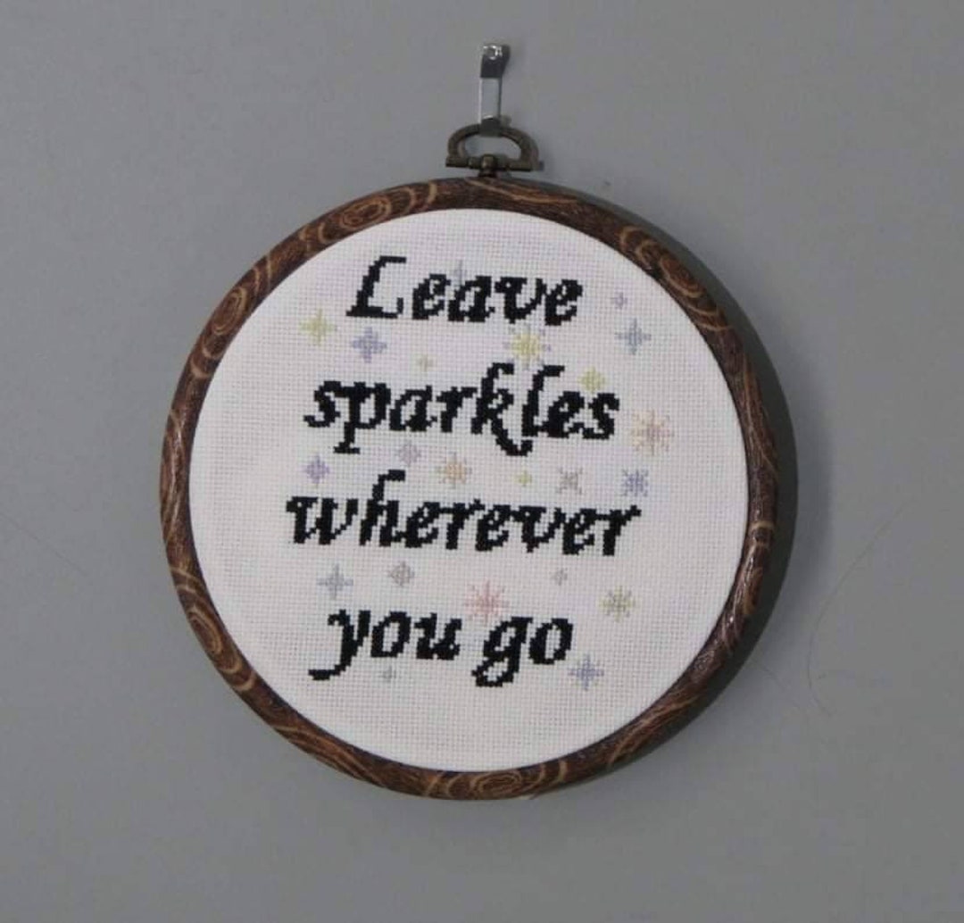 Leave Sparkles Wherever You Go Digital Cross Stitch Pattern ...