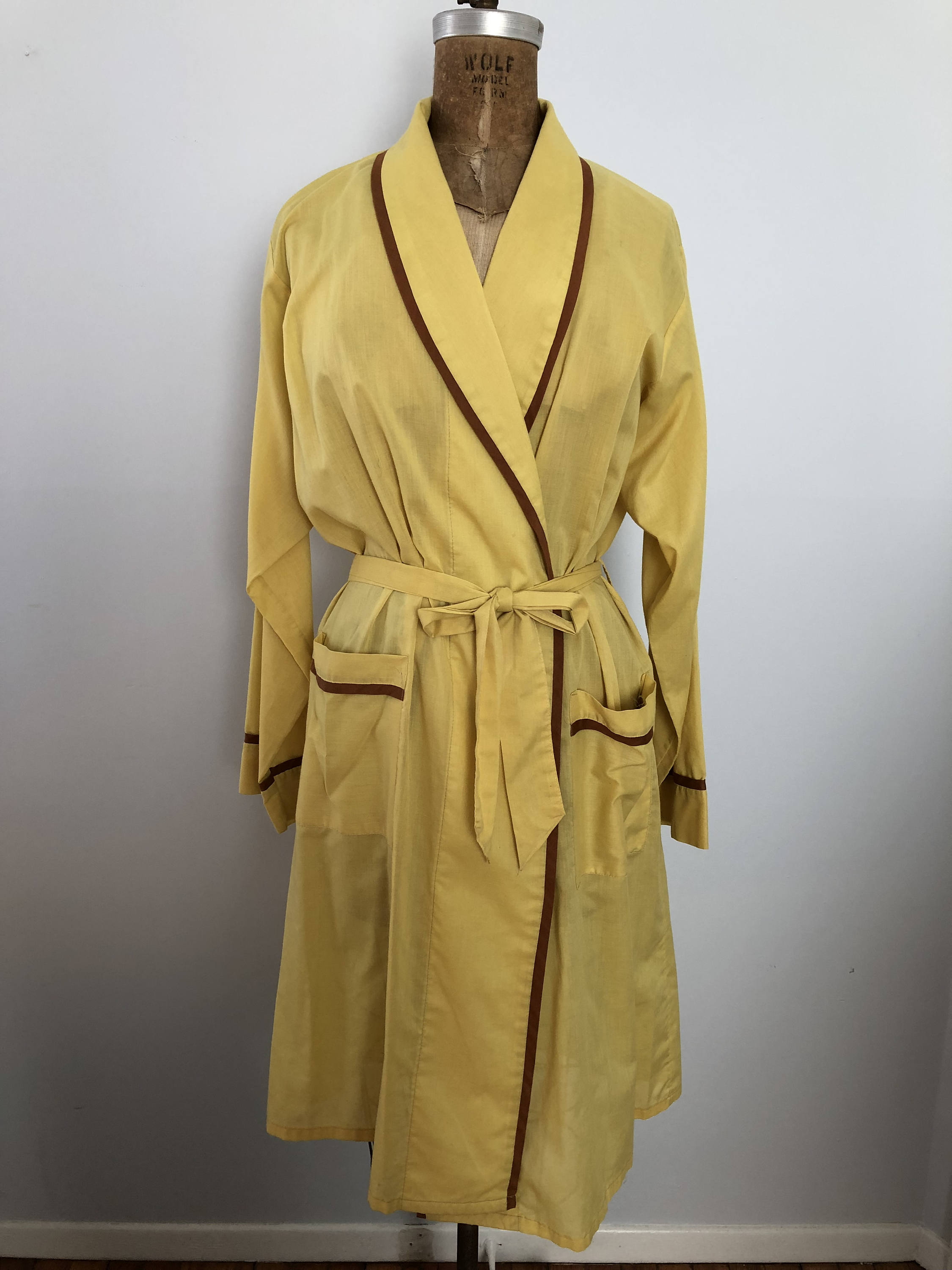 mustard yellow robe