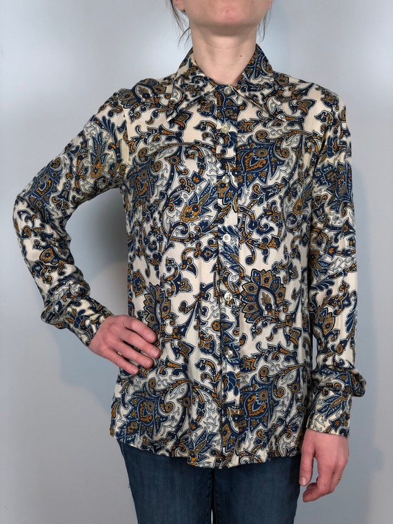Vintage 60s or 70s Christian Dior Blouse / 1960s F