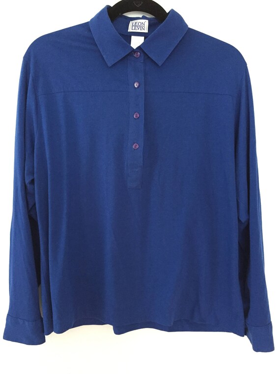 royal blue t shirt with collar