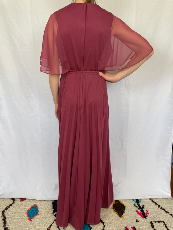 Full-Length Dress with Ruched Waist and Skirt Slit Mulberry main image 1